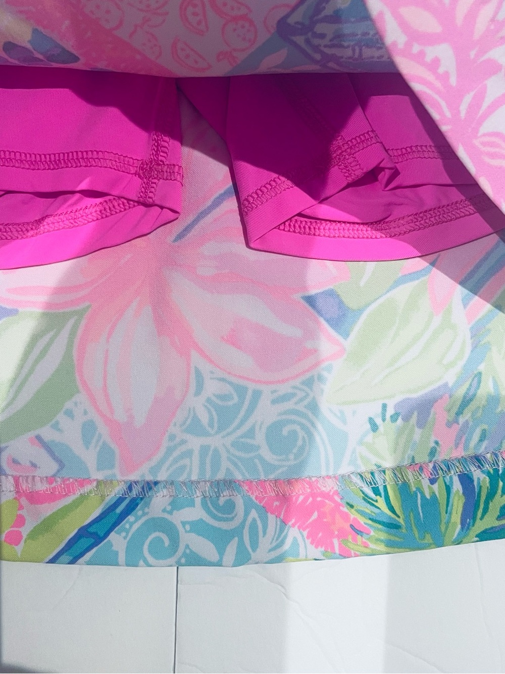 Lilly Pulitzer Luxletic Floral Mini Skirt Skort 2 - Picture 5 of 11